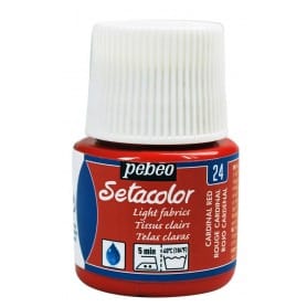 Setacolor Tejidos claros 24 Rojo cardenal 45 ml