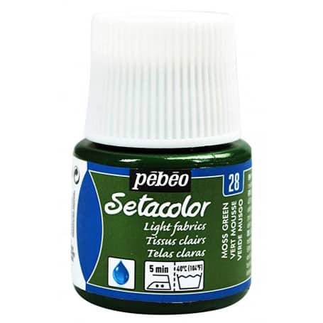 Setacolor Tejidos claros 28 Verde musgo 45 ml