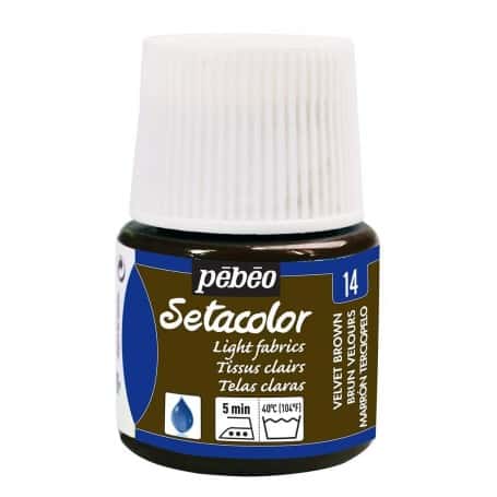 Setacolor Tejidos claros 14 Marrón terciopelo 45 ml