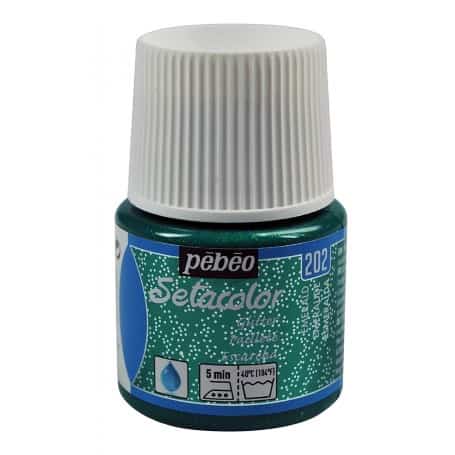 Setacolor tejidos claros irisado202 Esmeralda 45 ml