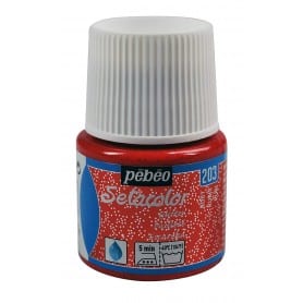 Setacolor tejidos claros irisado203 Rubí 45 ml