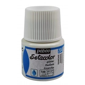 Setacolor tejidos claros irisado204 Diamante 45 ml