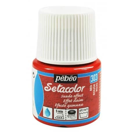 Setacolor efecto ante 303 Rojo 45 ml