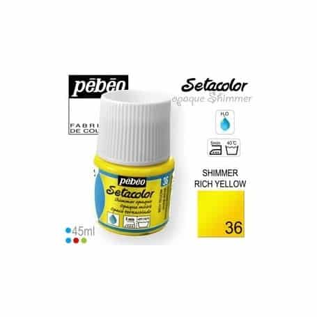 Setacolor Opaco Tornasolado 36 Amarillo Rico 45 ml