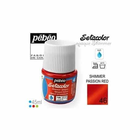 Setacolor Opaco Tornasolado 46 Rojo pasión 45 ml