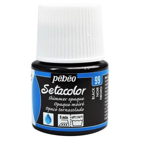 Setacolor Opaco Tornasolado 99 Negro 45 ml