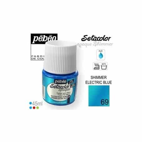 Setacolor tornasolado 69 Azul eléctrico 45 ml