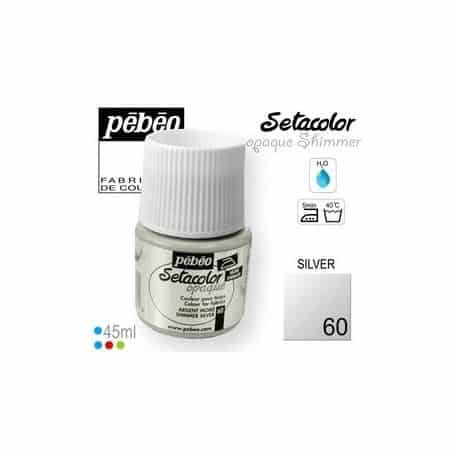 Setacolor tornasolado 60 Plata 45 ml