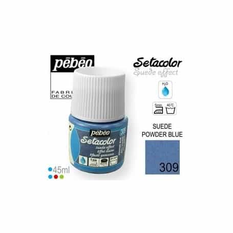 Setacolor efecto ante 309 Azul polvo 45 ml