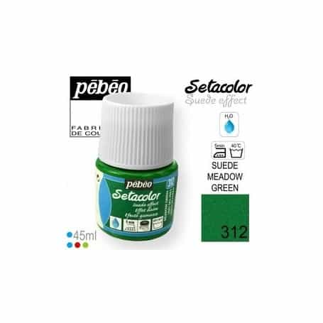 Setacolor efecto ante 312 Verde pradera 45 ml