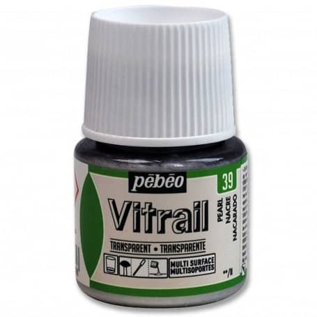 Pintura Transparente Vitrail Nacarado 45 ml nº39