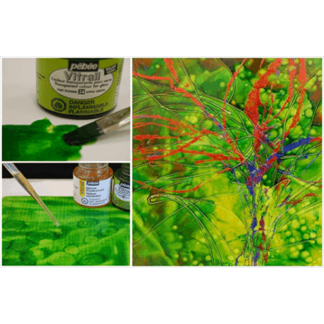 Pintura Transparente Vitrail Carmesí 45 ml nº12