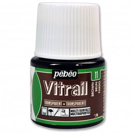 Pintura Transparente Vitrail Pardo 45 ml nº11