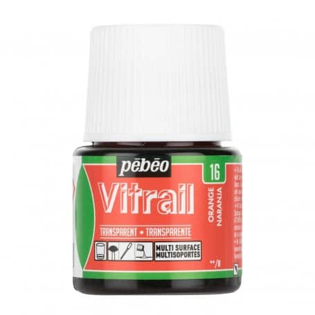 Pintura Transparente Vitrail Naranja 45 ml nº16