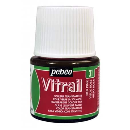 Pintura Transparente Vitrail Rosa viejo 45 ml nº31