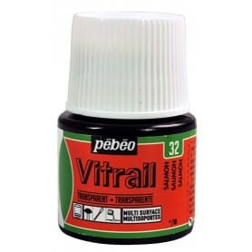 Pintura Transparente Vitrail Salmón 45 ml nº32