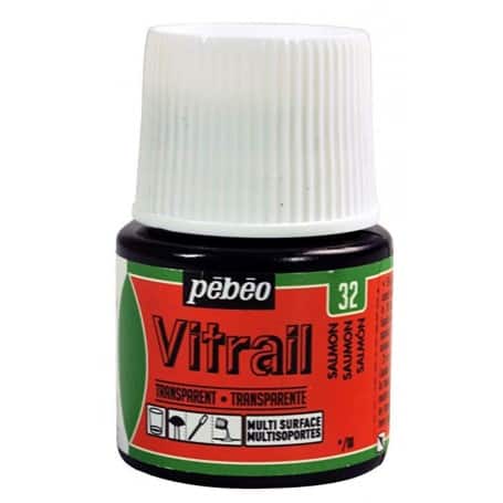 Pintura Transparente Vitrail Salmón 45 ml nº32