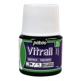 Pintura Transparente Vitrail violeta 45 ml nº25