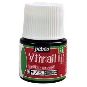 Pintura Transparente Vitrail Púrpura 45 ml nº26