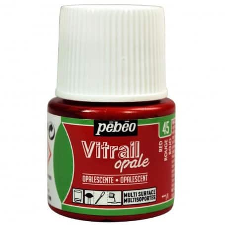 Pintura Opaca Vitrail Rojo 45 ml nº45