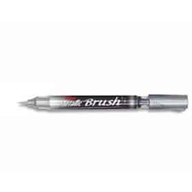 Pentel Brush Metal Plata