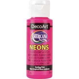 Acrílico Americana Neón Rosa Chispeante DHS3