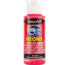 Acrílico Americana Neón Rojo Ardiente DHS4