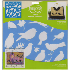 Plantilla Stencil 30,5x 30,5 cm Pajaros/ramas