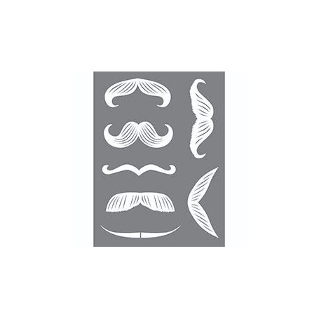 Plantilla Stencil 15x20 cm Bigotes