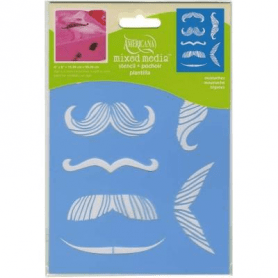 Plantilla Stencil 15x20 cm Bigotes