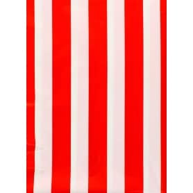 Bolsa Disfraz 65x90 Payaso Rayas Rojas Blancas