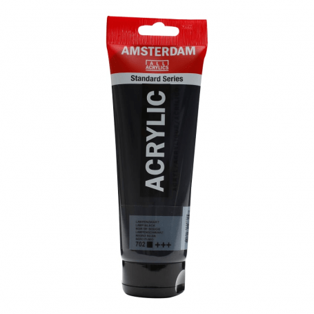 ACRILICO AMSTERDAM 702NEGRO BUJIA 250ML