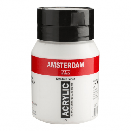 ACRILICO AMSTERDAM 105 500ML BLANCO TITANIO