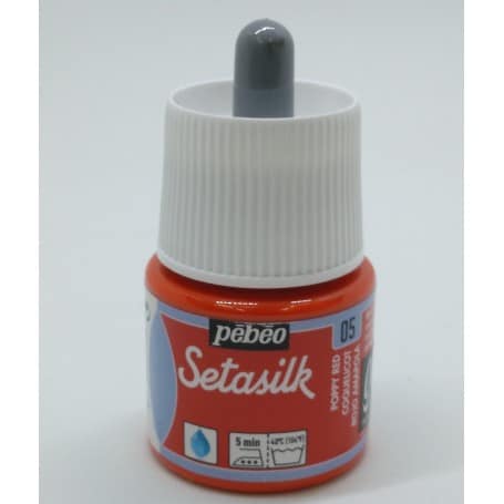 Pintura Seda Setasilk Rojo amapola 45 ml