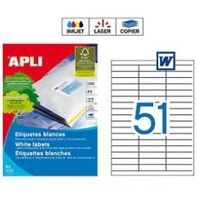 Etiquetas Apli 1294 Medidas 70 x 16,9 mm