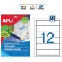 Etiquetas Apli 1213 Medidas 97 x 42,4 mm