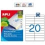Etiquetas Apli 1299 Medidas 105 x 29 mm