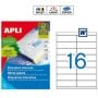 Etiquetas Apli 1275 Medidas 105 x 40 mm