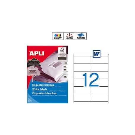 Etiquetas Apli 10563 Medidas 105 x 48 mm