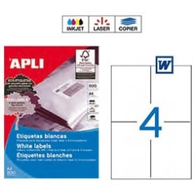 Etiquetas Apli 1280 Medidas 105 x 148 mm