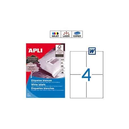 Etiquetas Apli 1280 Medidas 105 x 148 mm