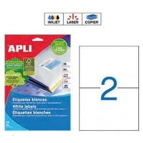 Etiquetas Apli 10919 Medidas 210 x 148 mm