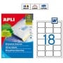 Etiquetas Apli 2415 Medidas 63,5 x 46,6 mm