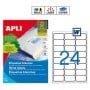 Etiquetas Apli 2409 Medidas 64 x 33,9 mm