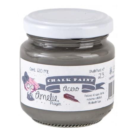 Chalk Paint Amelie 120ml Acero