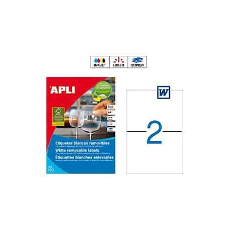 Etiquetas Apli 3059 Removibles 210 x 148 mm