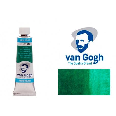 VERDE ESMERALDA 616 ACUARELA VAN GOGH 10 ML