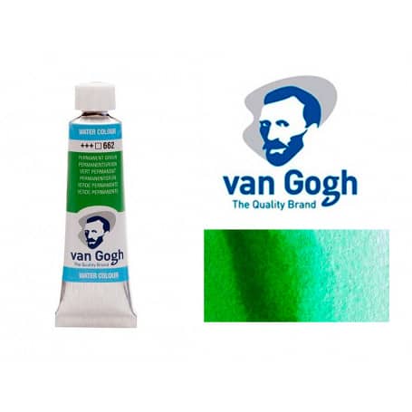 VERDE PERMANENTE 662 ACUARELA VAN GOGH 10 ML