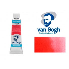 ROJO PERMANENTE OSCURO 371 ACUARELA VAN GOGH 10 ML