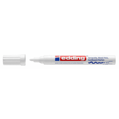 Rotulador Deco Marker Edding 4000 Blanco